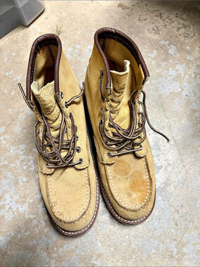 Red Wing Classic Moc 6-Inch Moc Toe Boots Brown & Tan US 8
